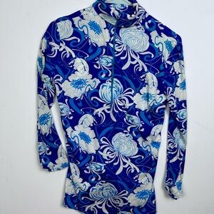 Vintage 1970s floral print shirt